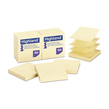 3M Notes, Repositionable/Removable,  6549PUY